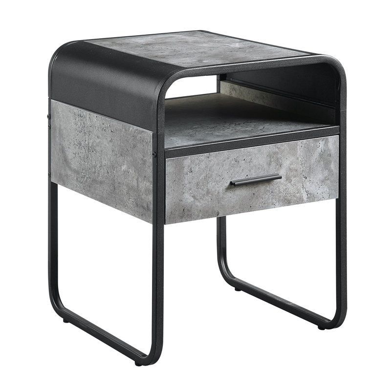 Table de bout avec tiroir Raziela