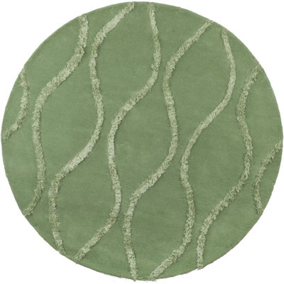 Aryana Hand Tufted Wool Pile Geometric Rug