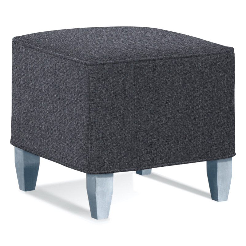 Brooklyn Square Ottoman, Brown Geometric, 0456-33, Sea Glass
