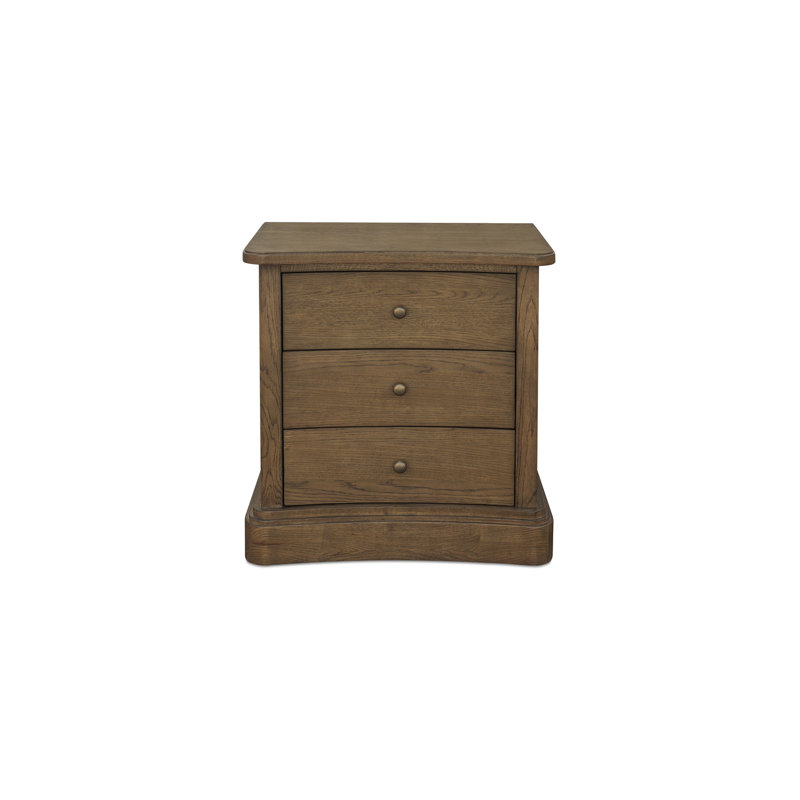 Clarence 3 - Drawer Nightstand, Dark Brown