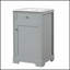 Meuble-lavabo gris de 20 po avec lavabo, porte à fermeture douce, support de rangement et tablette réglable pour les salles de bain modernes-289878583