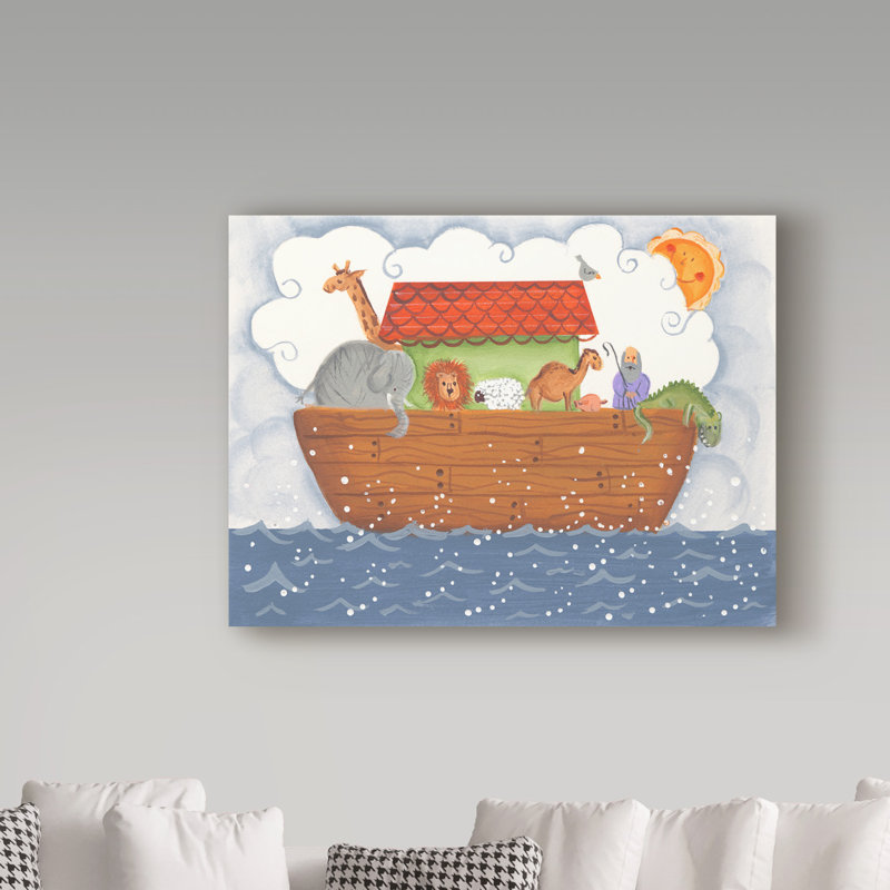« noahs ark 1 », art sur toile, H 14 po x l 19 po x P 2 po