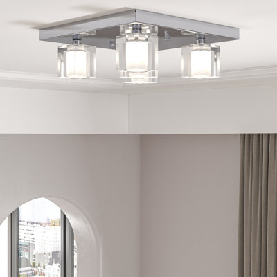 Zorayr 5 - Light 11.81'' Crystal Metal Flush Mount