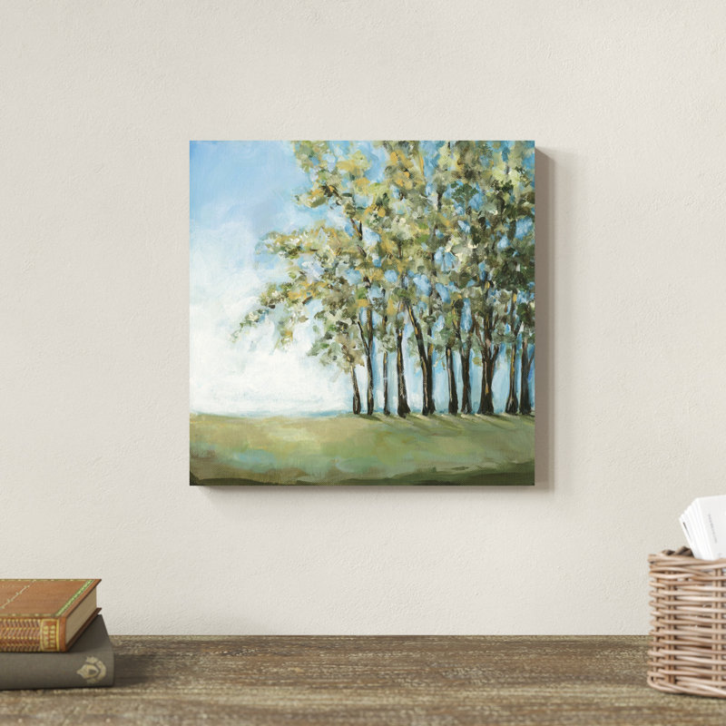 " Tree In Summer " Painting Print, 12" H x 12" W x 1.25" D