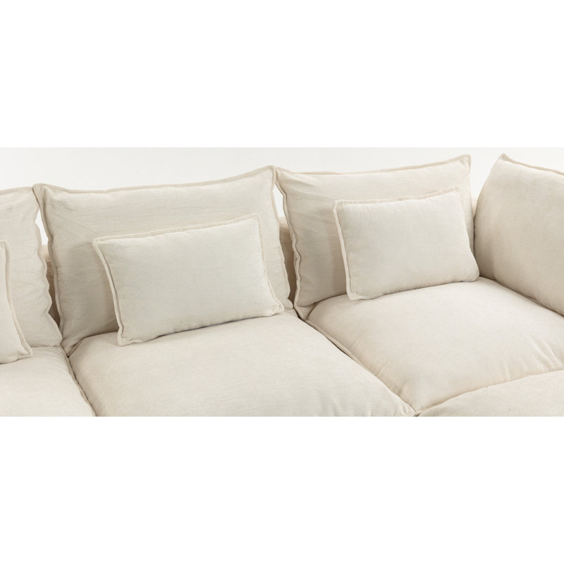 Canapé modulaire surdimensionné de 102,3 po de large avec canapé modulaire True Relax