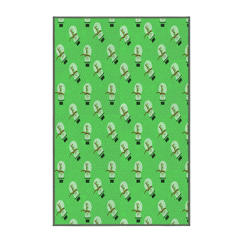 Tapis vert tissé à la machine
