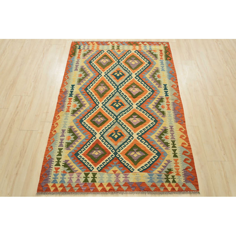 Kamau One-of-a-Kind 4'1" X 5'11" New Age Wool Area Rug in