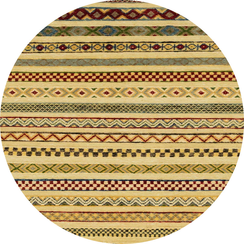 Abstract Indoor Rug, Round 3'