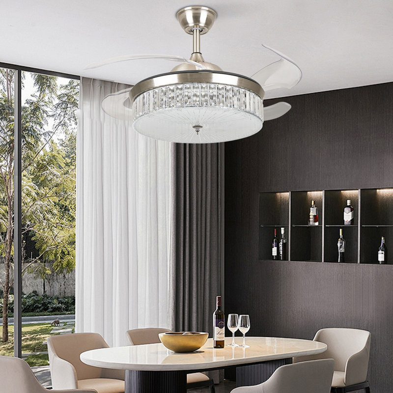 Alifonso 42 Inch Ceiling Fan Light 3 Dimmable Color Temperature With Remote Control
