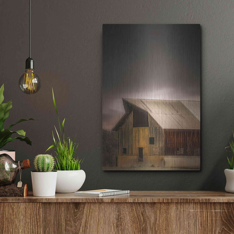 «Gracie Oaks» «Rustic» par Don Schwartz, art mural en métal, H 16 po x l 12 po
