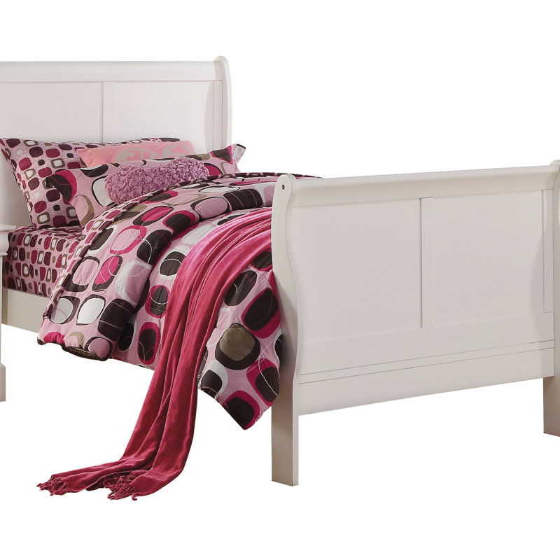 Traditional Twin Bed In White - Solid Wood And For A Warm Bedroom Vibe Cozy Sleep, Twin