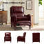 Fauteuil inclinable manuel en cuir véritable de 28,75 po de large Neliyah (ensemble de 2)-105356765