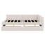 Lit plateforme tapissier avec port USB et 2 tiroirs