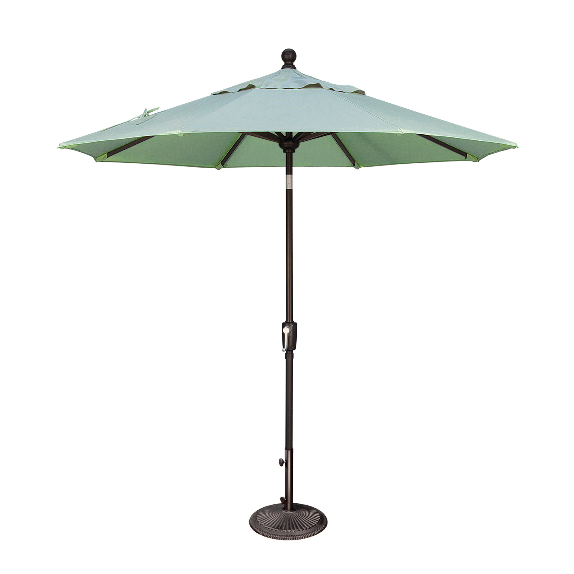 Launceston Market Umbrella, Spa Sunbrella Acrylic, Black, 96" H x 90" W x 90" D