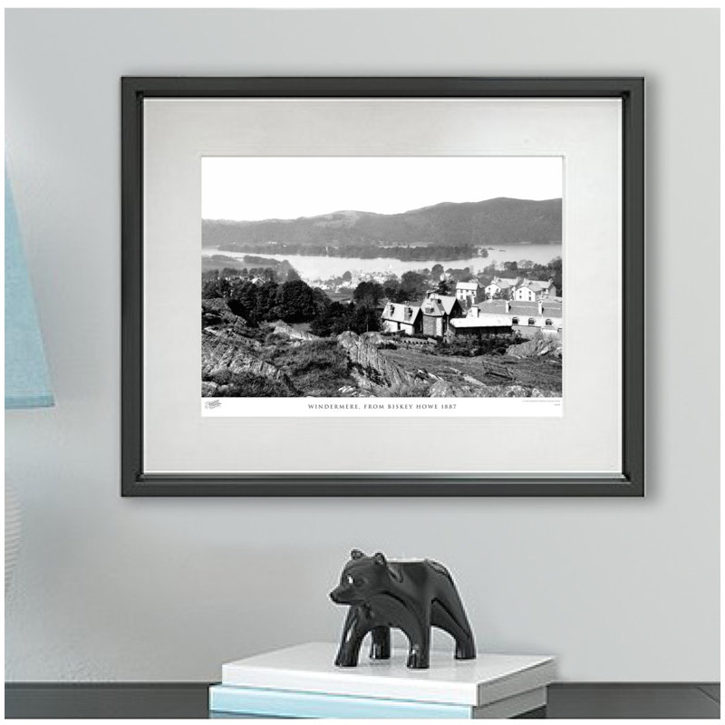 Windermere, From Biskey Howe 1887 - Single Picture Frame Print, 60cm H x 80cm W x 2.3cm D