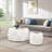 32" Wood Diamond-shaped Coffee Table Set For Living Room, Modern Wooden End Table With Spacious Tabletop, Octagon Coffee Table Set For Small Space, No Assembly (2 Piece)-1248615784