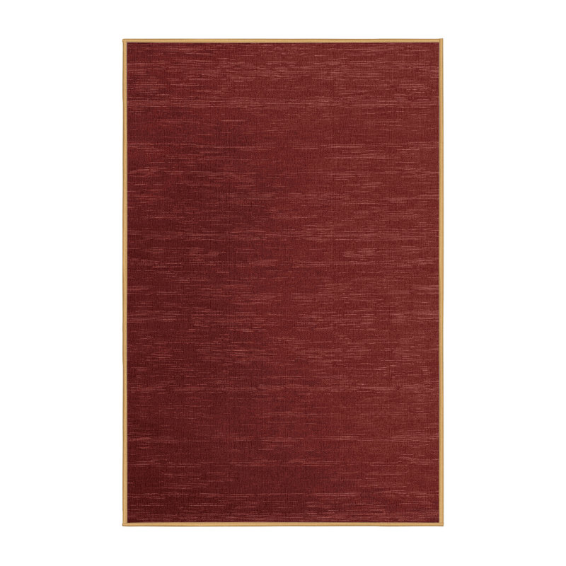 Tapis brun uni lavable à la machine, Rectangle 7 pi x 9 pi