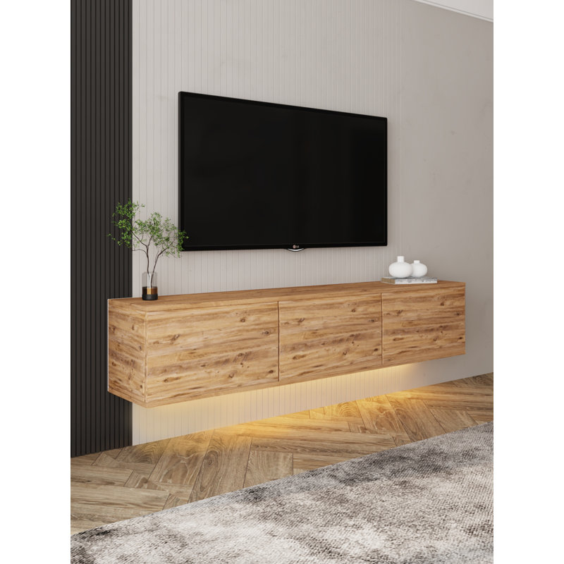 Unfinished Modern for TVs up to 65", Ancient Pine