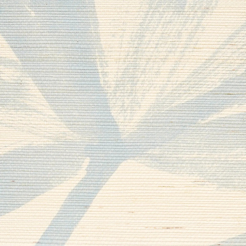 Sunlit Palm Sisal Wallpaper, Chambray