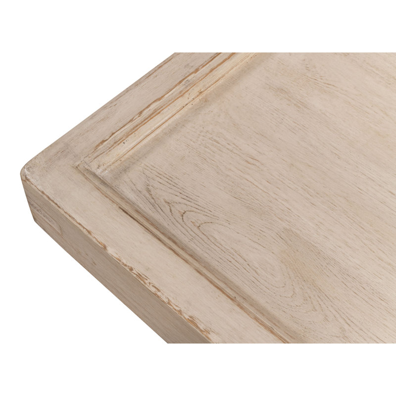 Solid Wood Coffee Table, French Gray