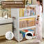  Bacs de rangement pliables 64,4 pte avec roulettes