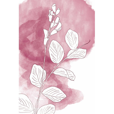 Aquarelle rosée botanique