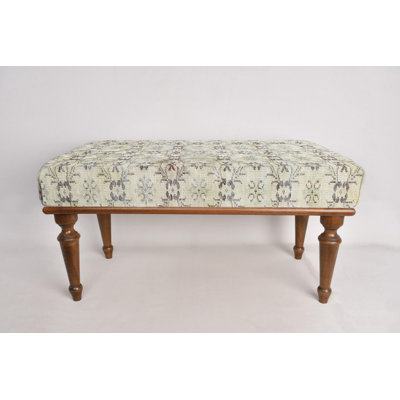 Cotton Upholstered Bench