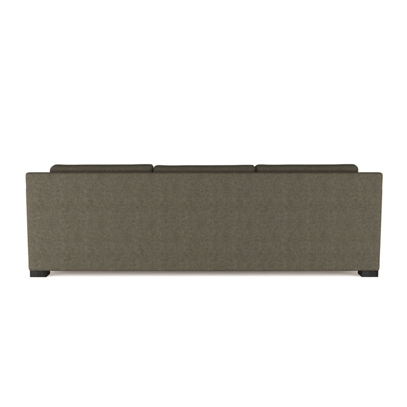 Canapé Mercer, Velours moelleux graphite, H 33,5 po x l 108 po x P 39 po, Ébène