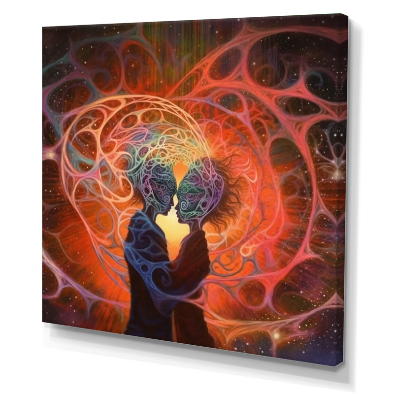 «Twin Flame Universe», impression sur toile, H 30 po x l 30 po x P 1 po, Toile tendue