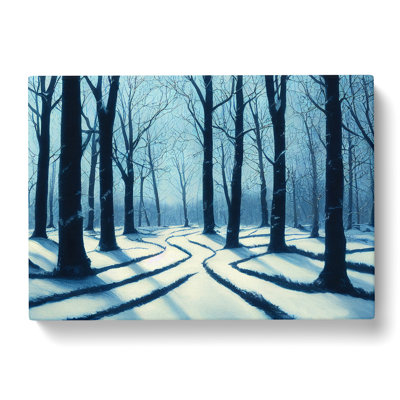 Joyous Winter Forest - Wrapped Canvas