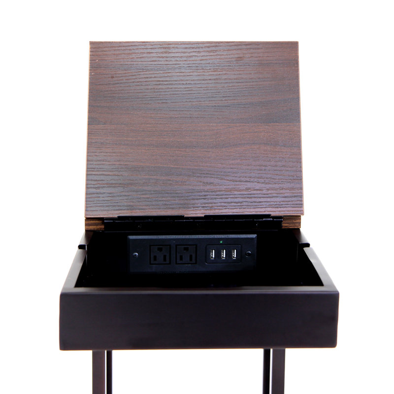 Khaidyn End Table and Built-In Outlets