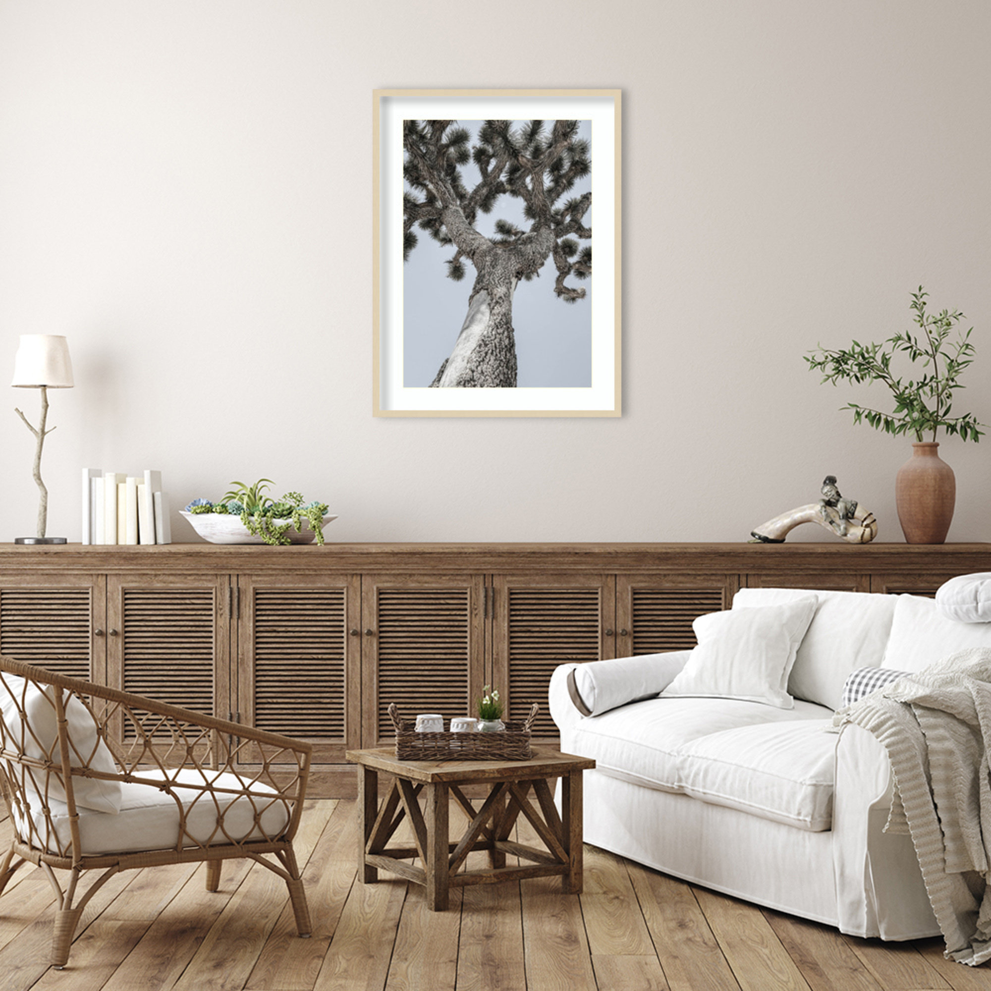 Joshua by Shot by Clint Wood Framed Wall Art Print, Brown , 41" H x 31" W