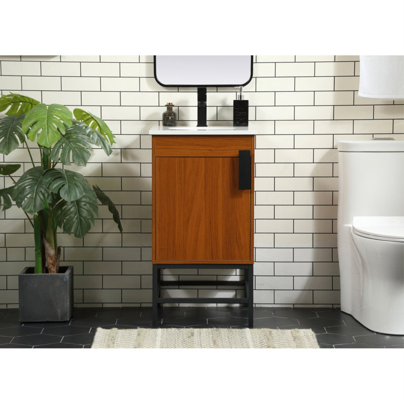 Ensemble de meuble-lavabo simple 18 po Eugene, Teck