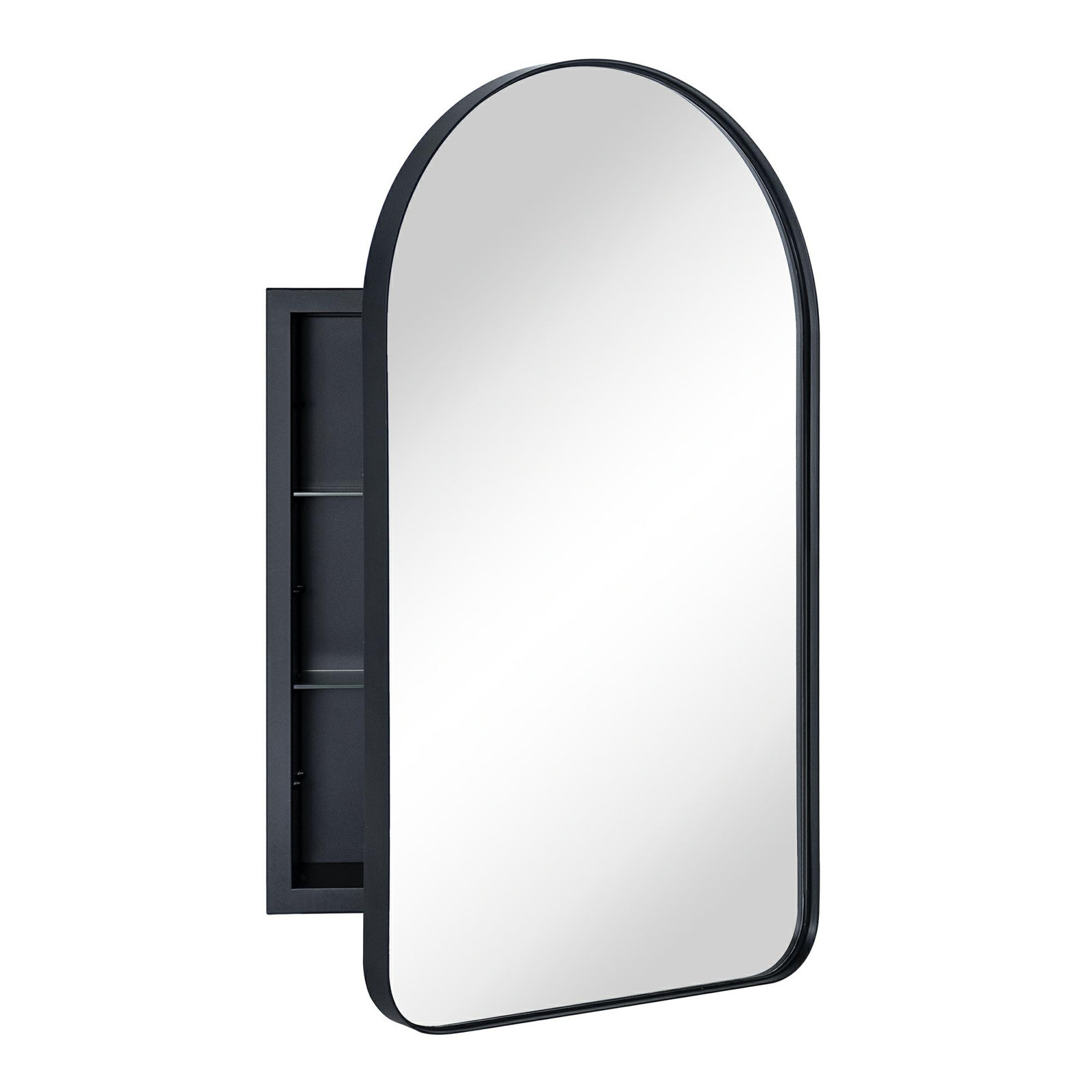 Recessed Medicine Cabinet, 28.3" H x 16" W, Brushed Nickel