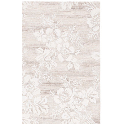 Hand-Tufted Wool Floral Rug