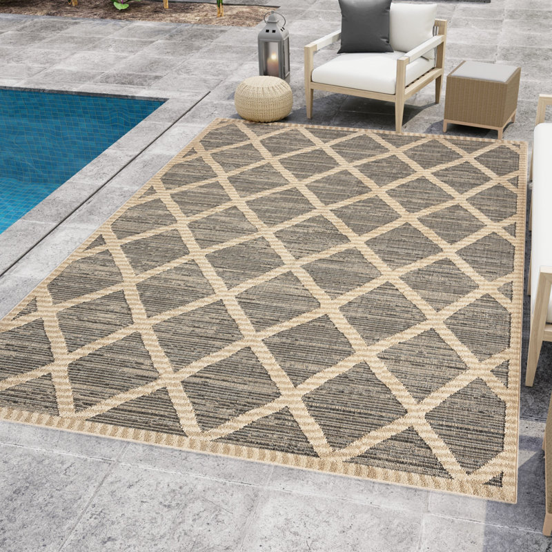 Nautica Windsor Indoor-Ourdoor Machine Washable High Low Rugs, Rectangle 7'10" x 10'
