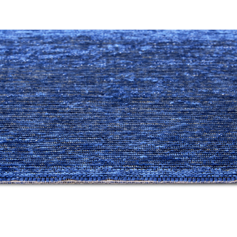 Bila Grey/Blue Rug, Rectangular 60 x 90cm