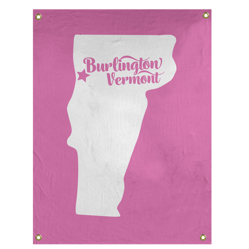Tapisserie murale vermont burlington, H 36 po x l 26 po, Rose