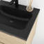 Ensemble de meuble-lavabo simple 24 po en chêne Evita avec plateau en quartz intégré