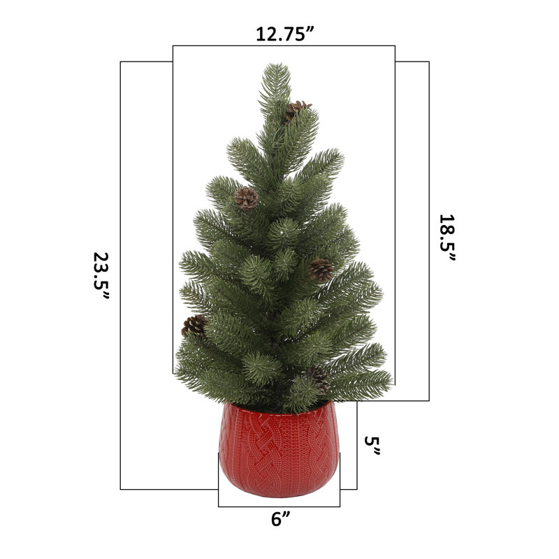 Arbre de Noël vert 23,5 po