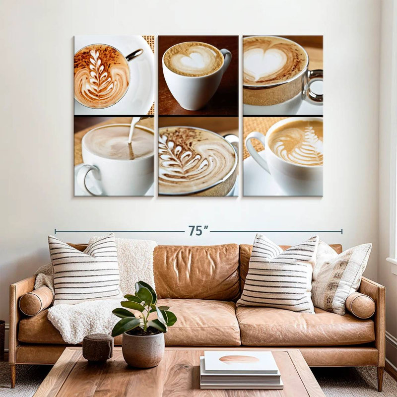 Yarlin Coffee Artistry, 42" H x 65" W