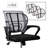Mind Reader Ergonomic Lower Back Support, Office Chair Cushion Mesh, 15.5"L x 15"W x 5"H, 4 Pack
