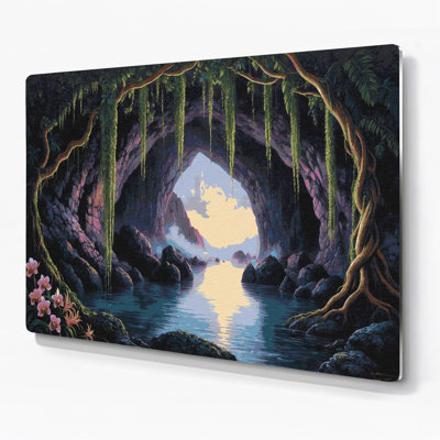 Art mural gris, ouvertures de grottes hawaïennes