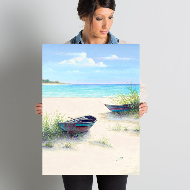 « South Coral Beach », reproduction d'art sur toile tendue, H 32 po x l 24 po x p 2 po