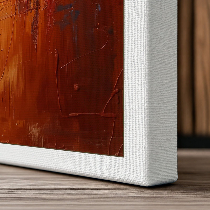 Desert at Dusk Abstract - Wrapped Canvas, 18x12 - 45.7 x 30.5 cm, White Border