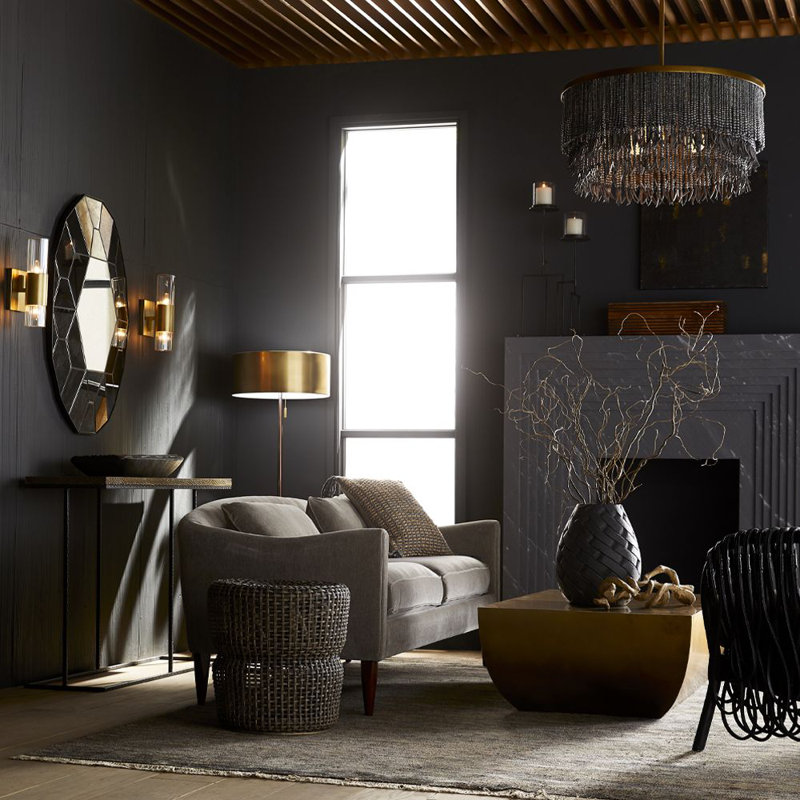 Baja 3 - Light Chandelier, Dark Gray Wash