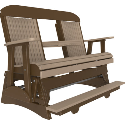 Banc d'extérieur coulissant en polywood