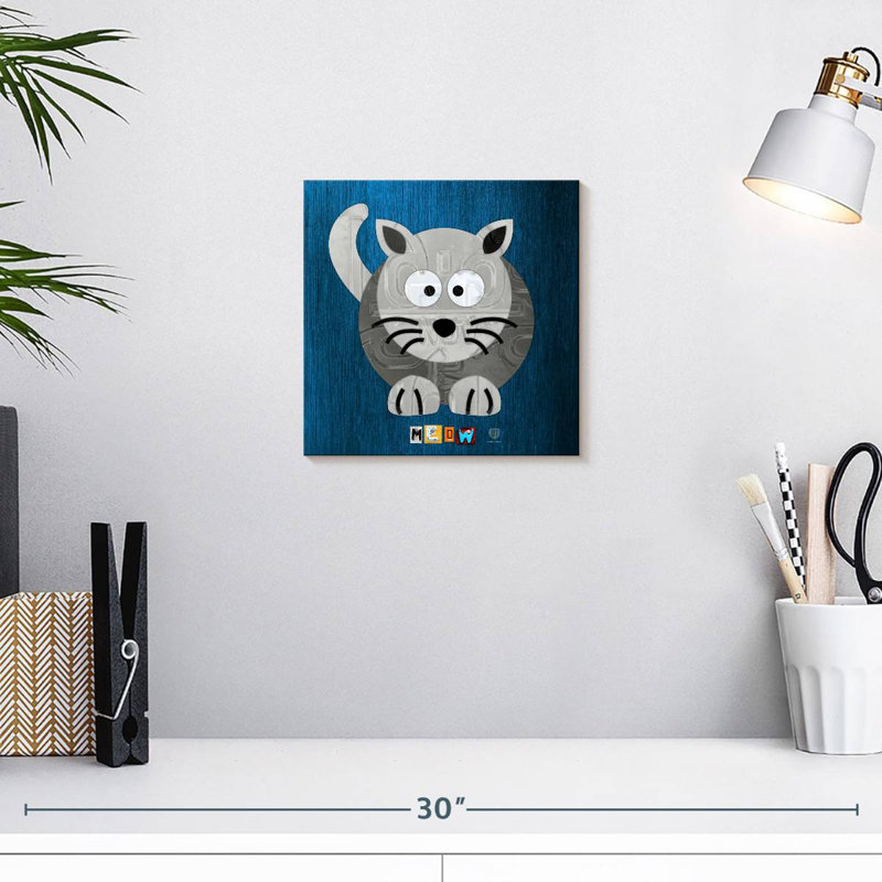 Crowle Meow The Cat, H 10 po x l 10 po