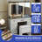 Modern Vanity Set Dressing Table With LED Lighted Mirror, Drawers, and Storage Shelves