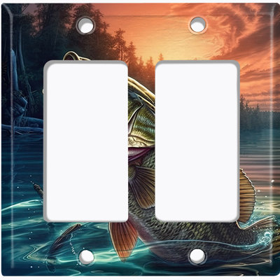 Copper Rust Patina Teal Print 2 - Gang Rocker Standard Wall Plate